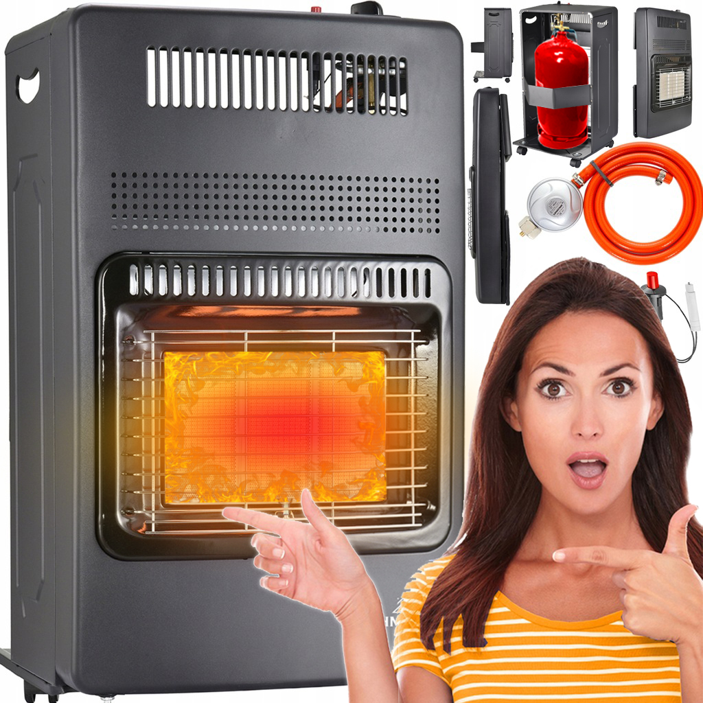 Plynový ohrievač Lehmann 4200 W čierny 420 x 730 mm + KT-24 NÁVOD NA OBSLUHU ZARIADENÍ LEHMANN